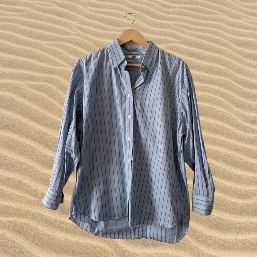 UNIQLO U Collection Oversized Stripe Shirt